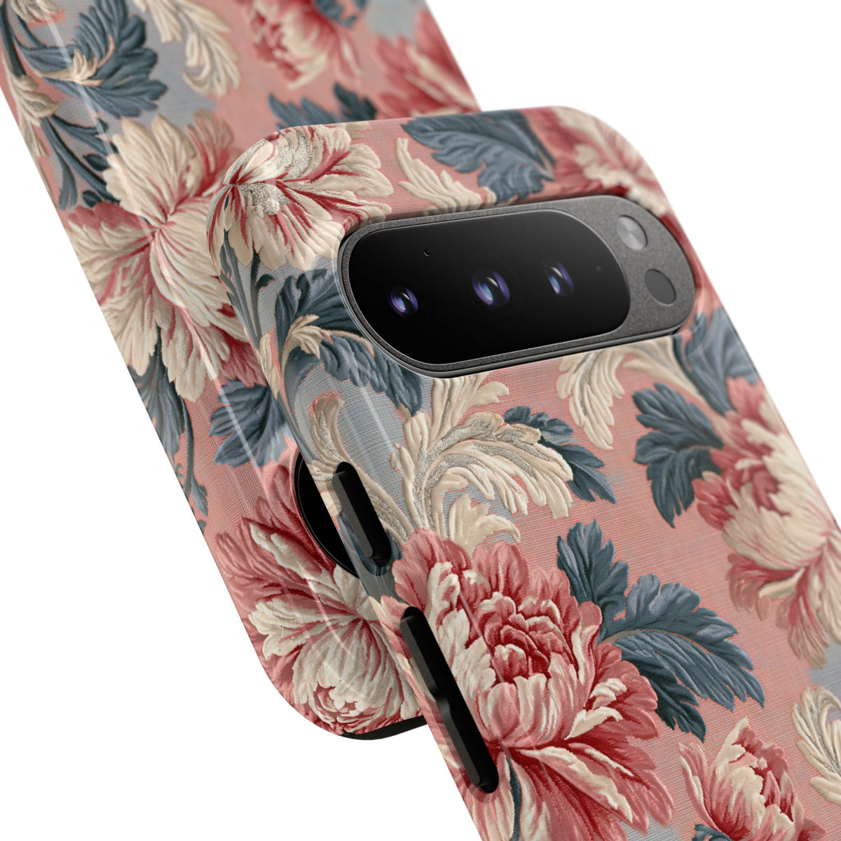 Blush Peony Jacquard · Tough Phone Case for Pixel ·  Pink