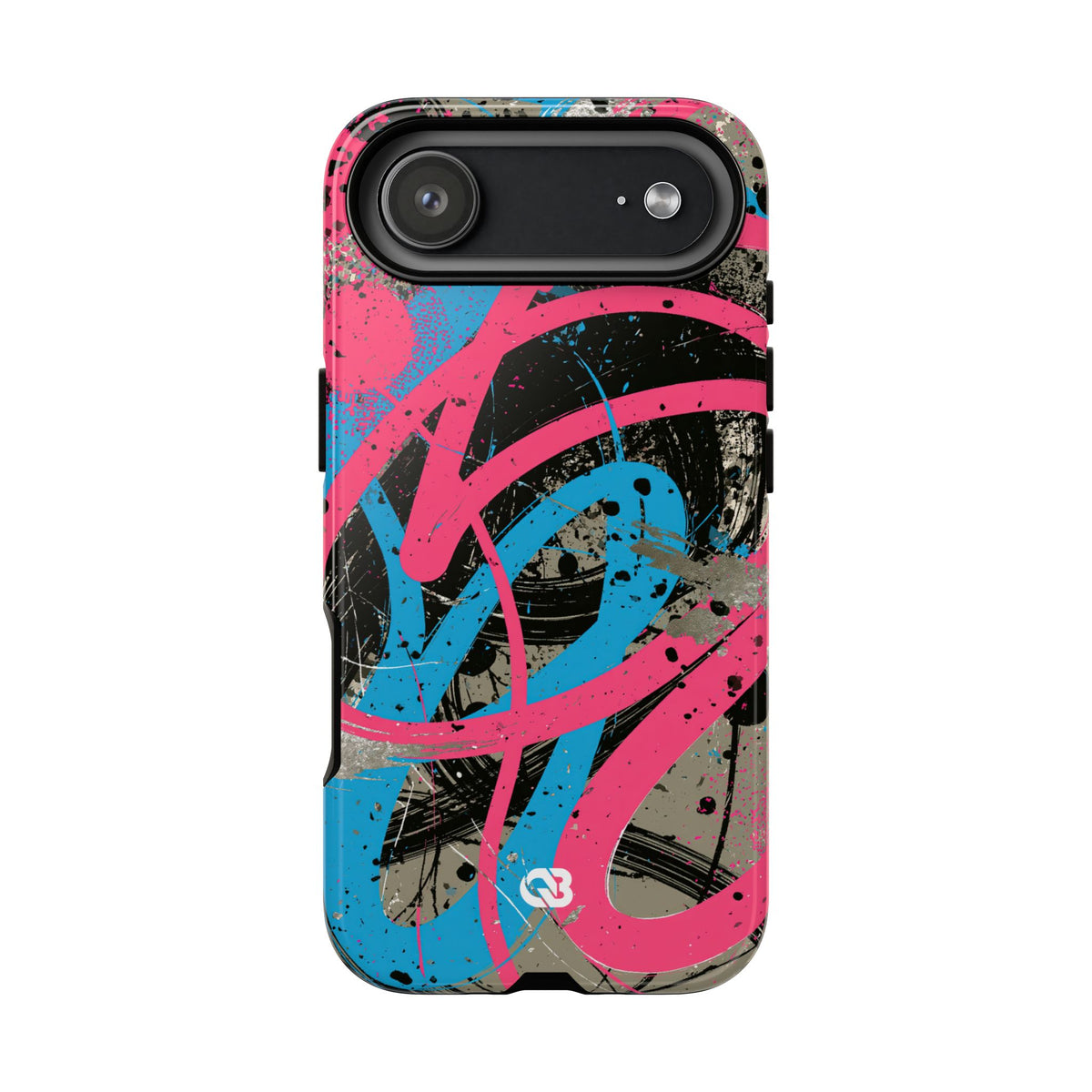 Cyber Splatter Flow · Tough Phone Case for iPhone · Pink