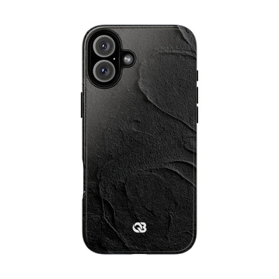 Obsidian Stucco Relief · Tough Phone Case for iPhone · Black