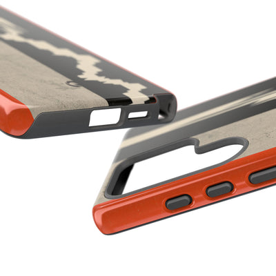 Orange Tough Phone Case for Samsung - Orange Monolith Rift
