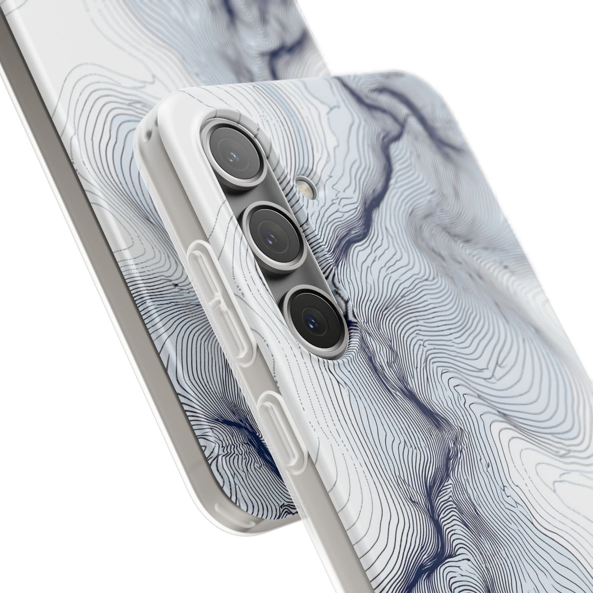 Nordic Ridge Contour · Lite Phone Case for Samsung · White