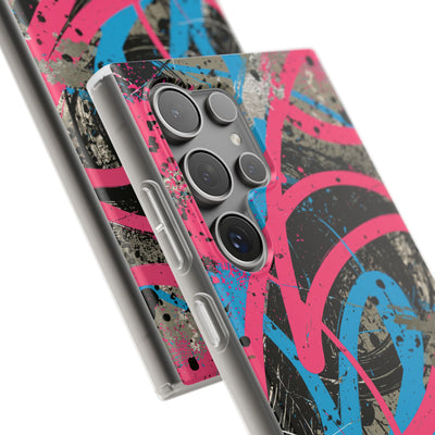 Cyber Splatter Flow · Lite Phone Case for Samsung · Pink