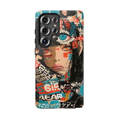 Shibuya Street Collage · Tough Phone Case for Samsung · Red