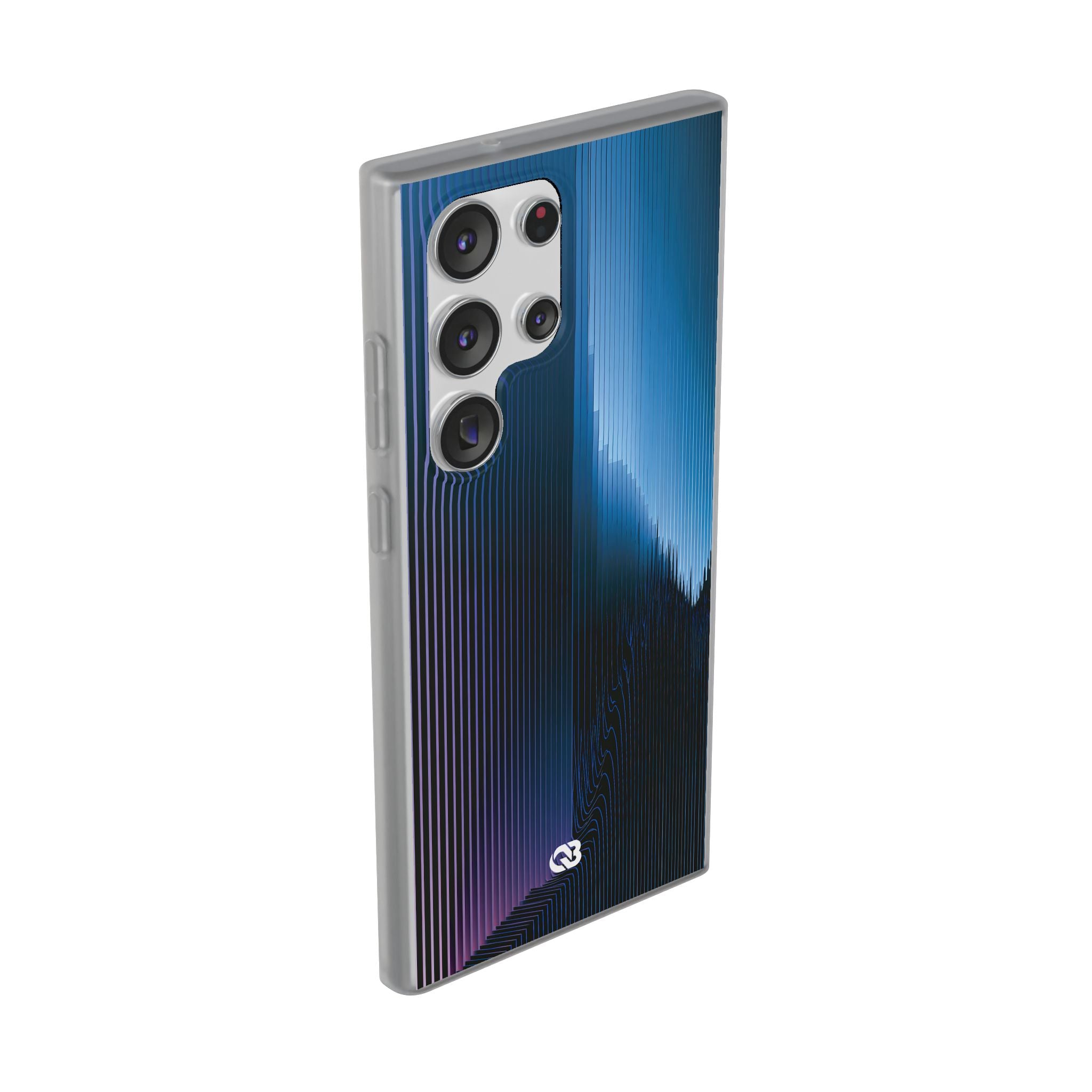 Blue Lite Phone Case for Samsung - Indigo Distortion Wave