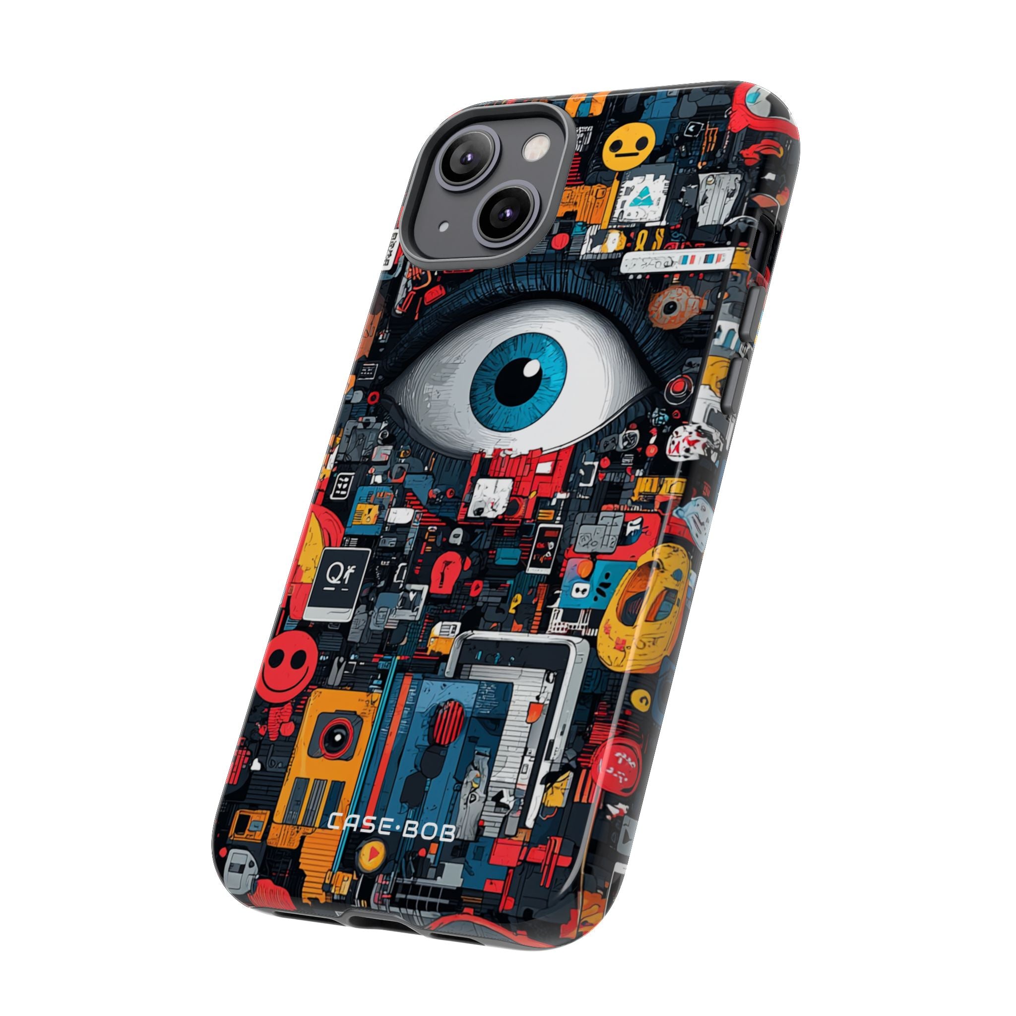 Digital Eye Blue iPhone 14 Plus Case - Tough