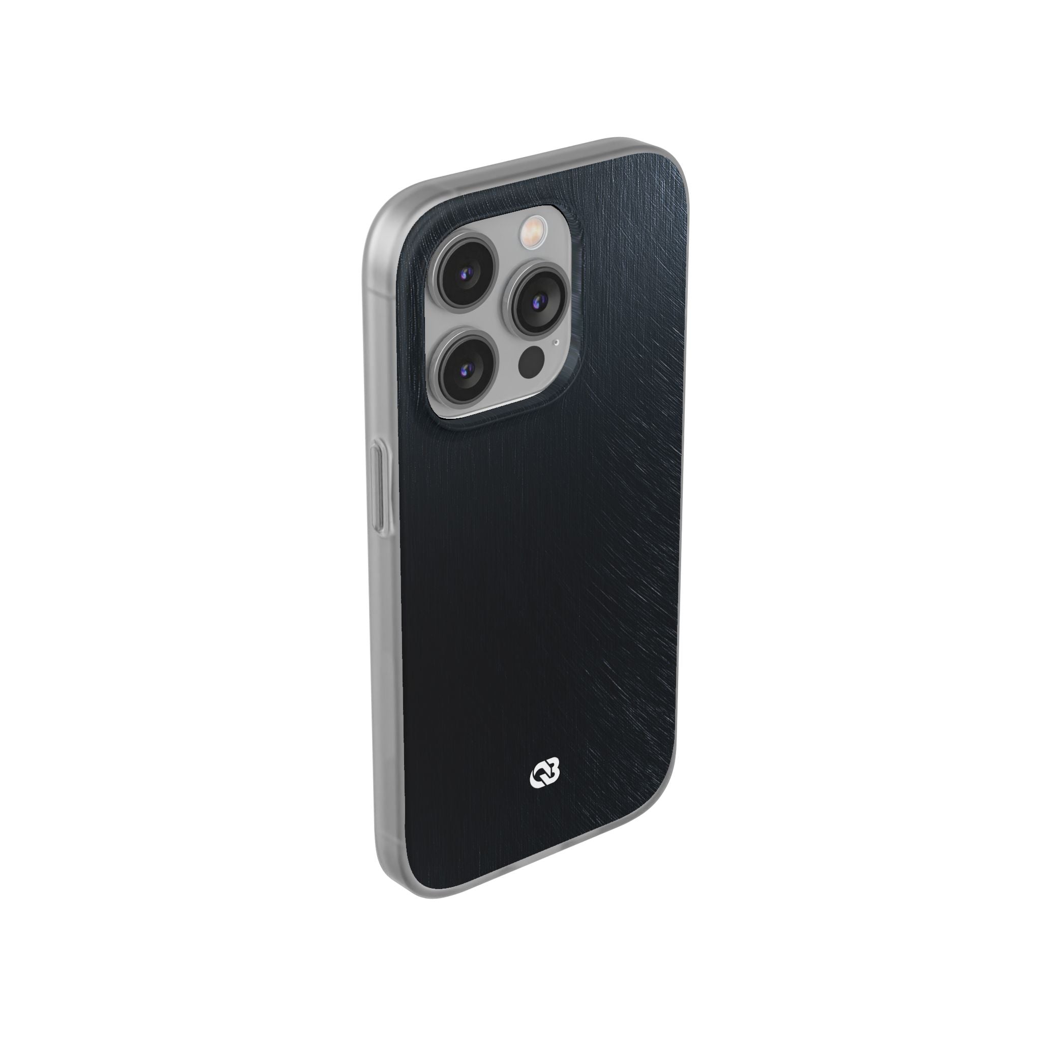 Black Lite Phone Case for iPhone - Midnight Brushed Grain
