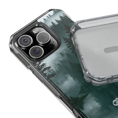 Green Impact MagSafe Phone Case for iPhone - Misty Evergreen Mirror