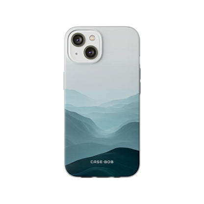Teal Mist Mountains iPhone 14 Case - Soft