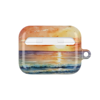 Golden Palm Sunset - AirPods Case
