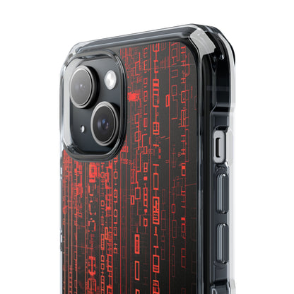 Red Stream Columns iPhone 15 Case - Impact
