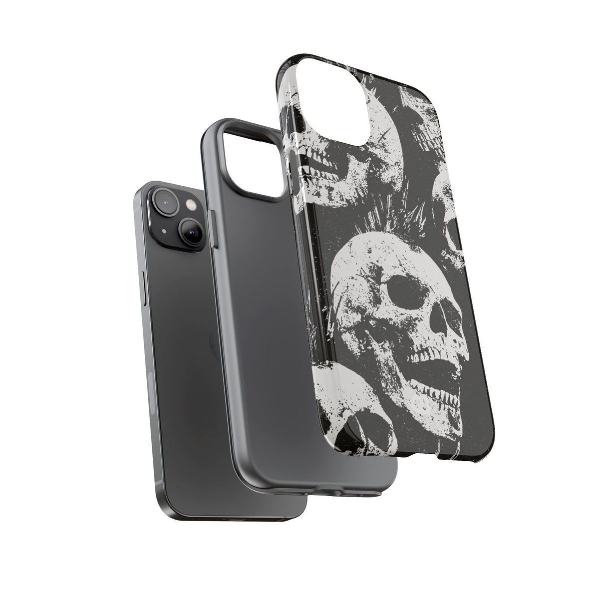 Punk Skull Riot · Tough Phone Case for iPhone · Black