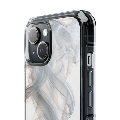 Vapor Noir · Clear Impact Magnetic Phone Case for iPhone ·  White