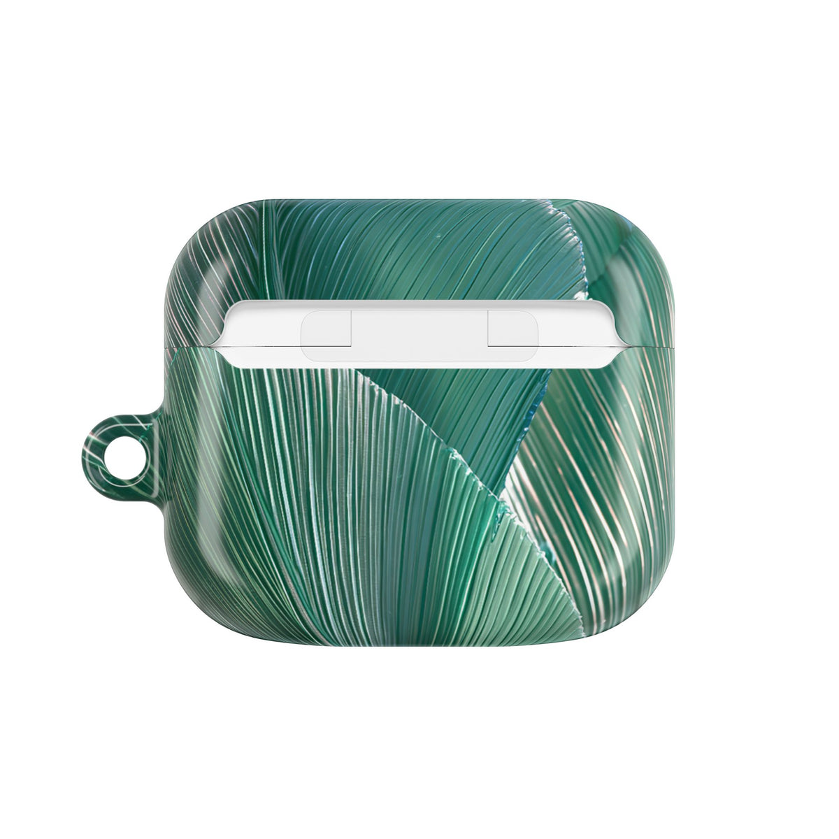 Translucent Fan Palm · Hard Case for AirPods & AirPods Pro · Teal