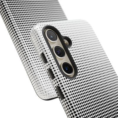 Black Tough Phone Case for Samsung - Obsidian Halftone Flux
