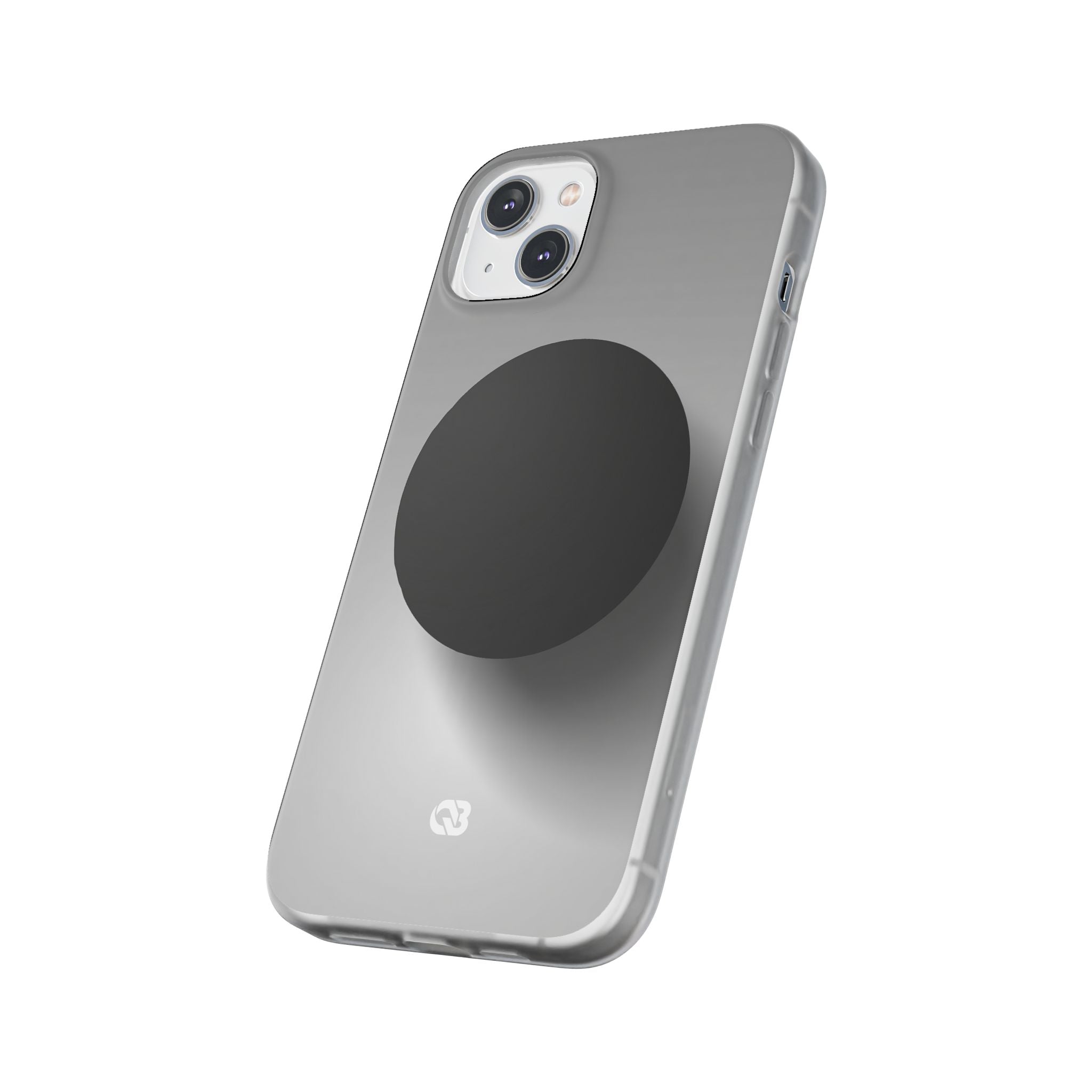 Grey Lite Phone Case for iPhone - Matte Onyx Sphere