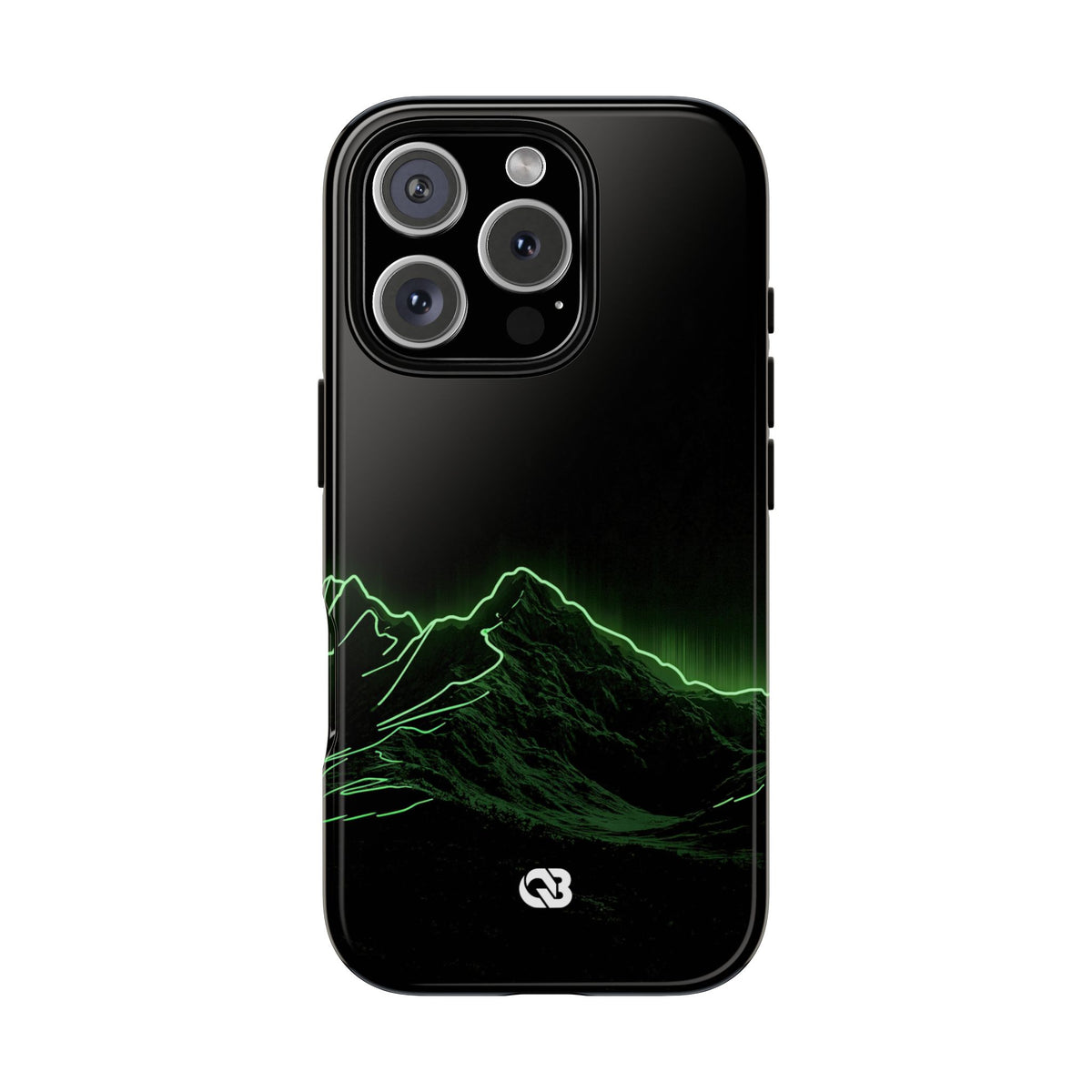 Nordic Mountain Contour · Tough Phone Case for iPhone · Black