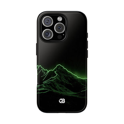 Nordic Mountain Contour · Tough Phone Case for iPhone · Black