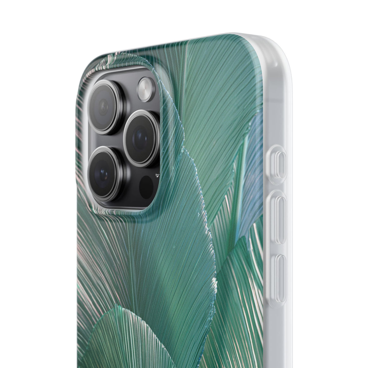 Translucent Fan Palm · Lite Phone Case for iPhone ·  Teal