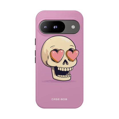 Herzäugiger Totenkopf Google Pixel 9 Case - Tough