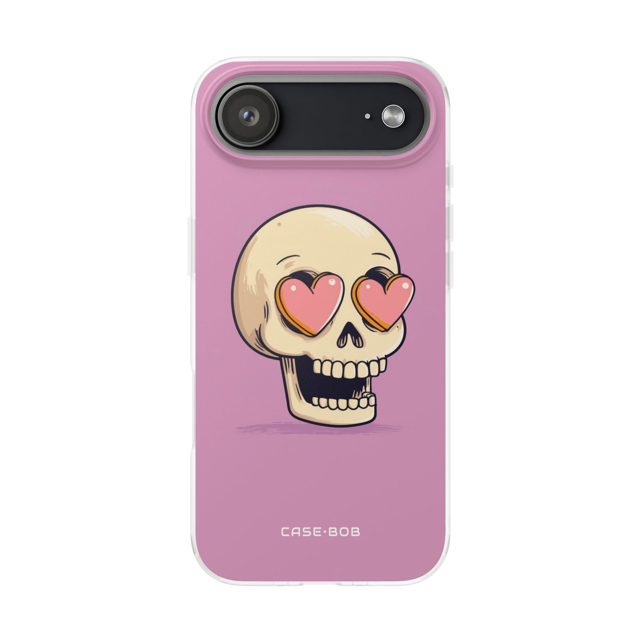 Heart Eyed Skull iPhone 17 Air Case - Soft - CASE•BOB