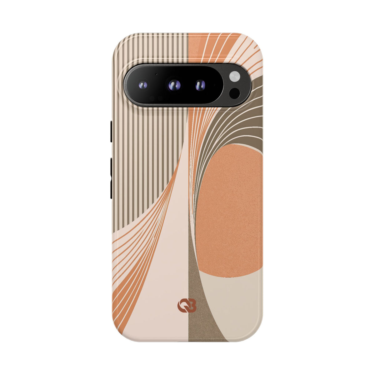 Terracotta Meridian · Tough Phone Case for Pixel ·  Orange