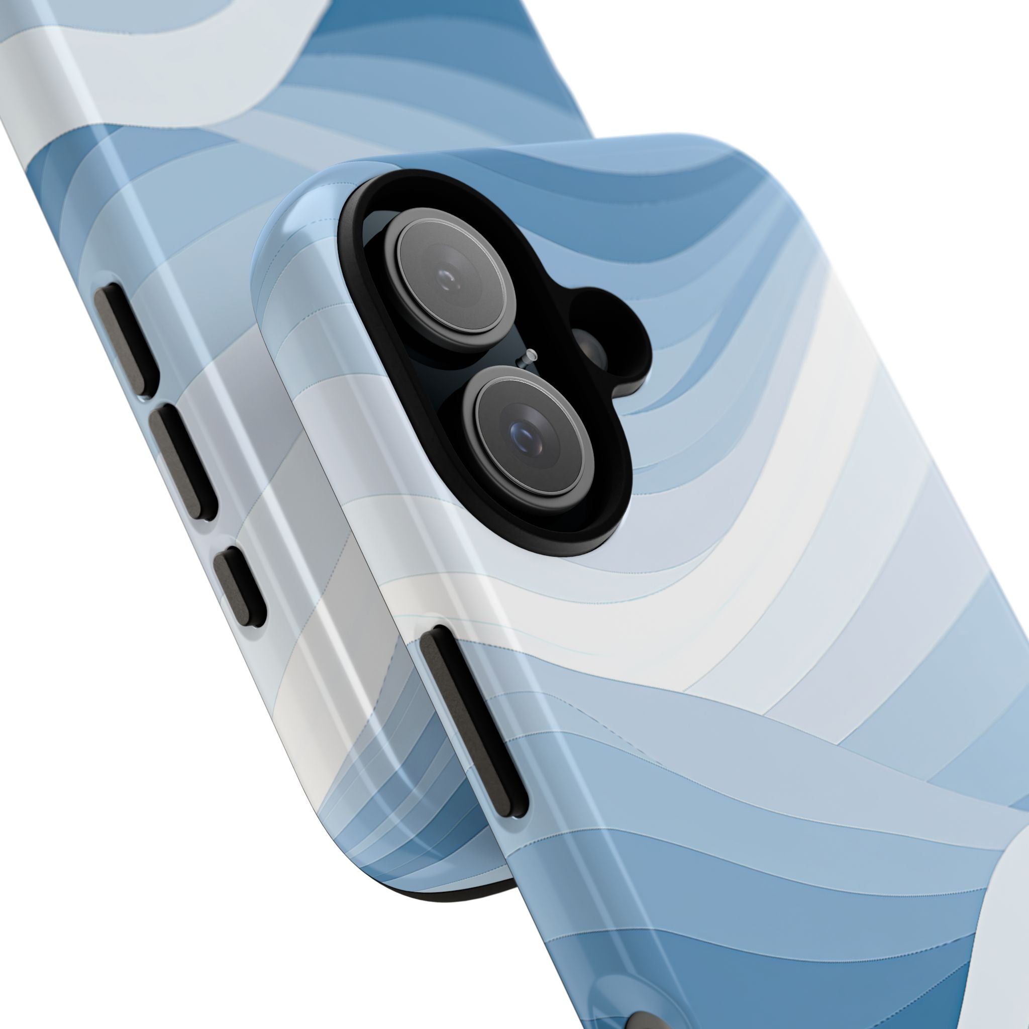 Blue Tough Phone Case for iPhone - Glacial Indigo Flow
