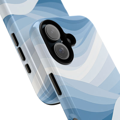 Blue Tough Phone Case for iPhone - Glacial Indigo Flow