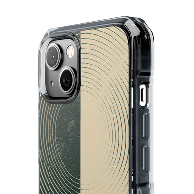 Green Impact MagSafe Phone Case for iPhone - Evergreen Split Grain