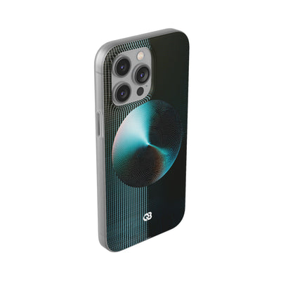 Blue Lite Phone Case for iPhone - Cyan Vector Sphere