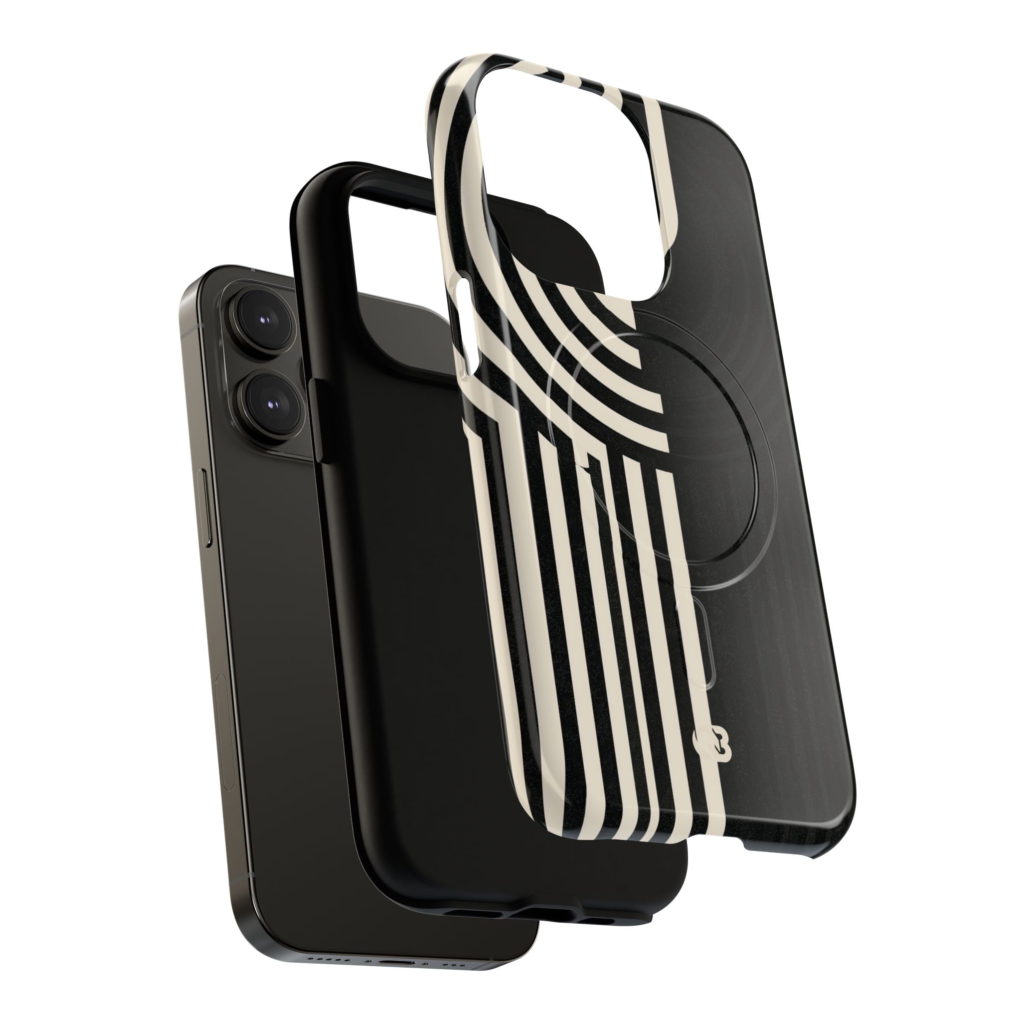 Beige Tough 2.0 Magsafe Phone Case for iPhone - Monolith Ivory Signal