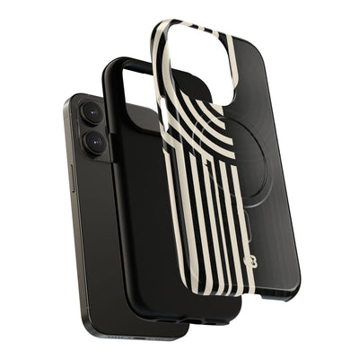 Beige Tough 2.0 Magsafe Phone Case for iPhone - Monolith Ivory Signal