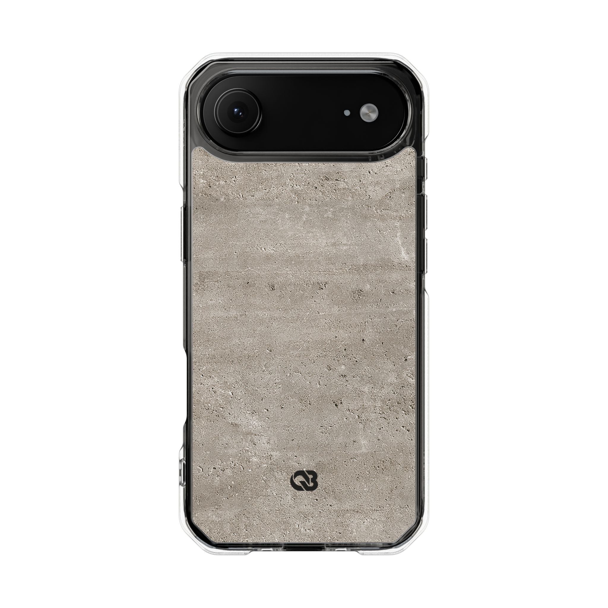 Grey Impact MagSafe Phone Case for iPhone - Brutalist Stone Grit