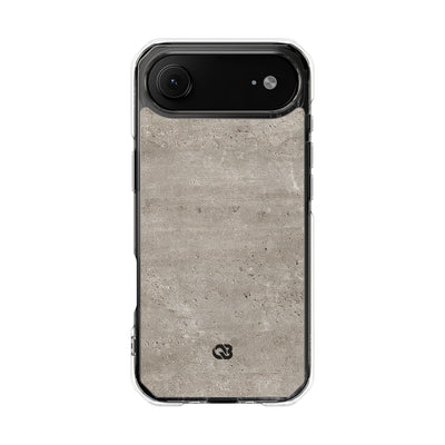 Grey Impact MagSafe Phone Case for iPhone - Brutalist Stone Grit