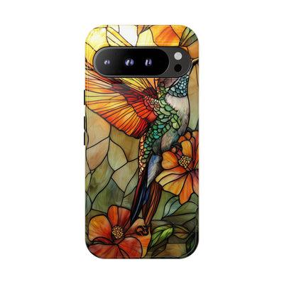 Amber Glass Hummingbird · Tough Phone Case for Google Pixel