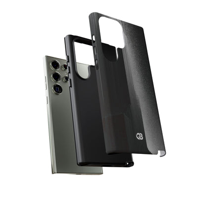 Black Tough Phone Case for Samsung - Brutalist Pixel Monolith