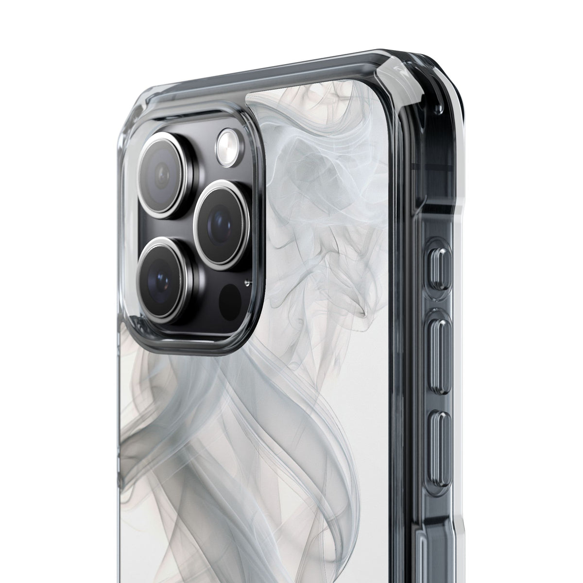 Vapor Noir · Clear Impact Magnetic Phone Case for iPhone ·  White