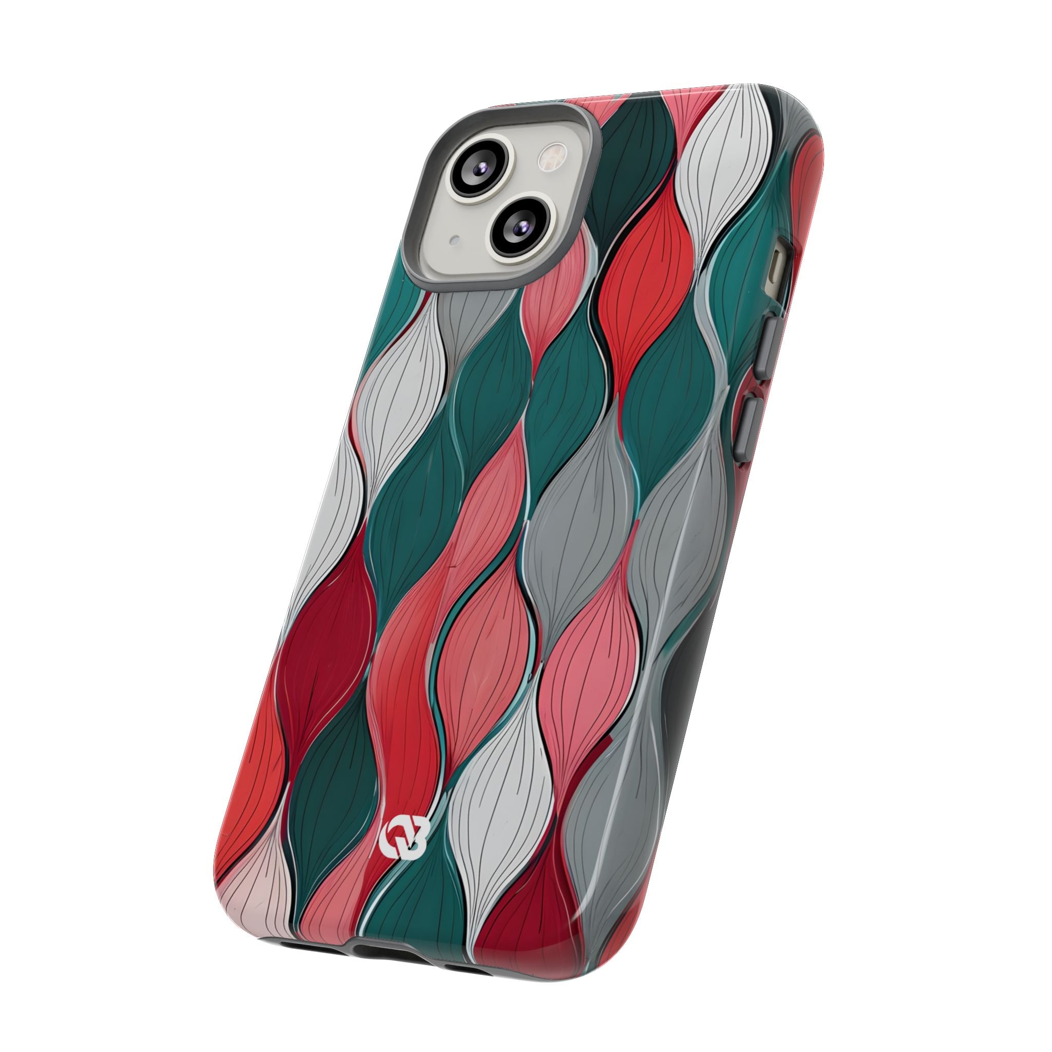 Slate Rose Ripple · Tough Θήκη για iPhone