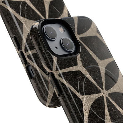 Concrete Mosaic Star · Tough 2.0 Magnetic Phone Case for iPhone · Black