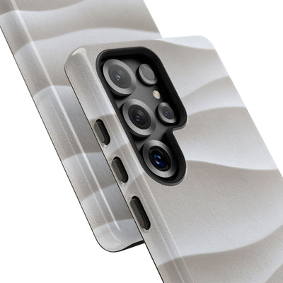 Sculpted Dune Relief · Tough Phone Case for Samsung · White