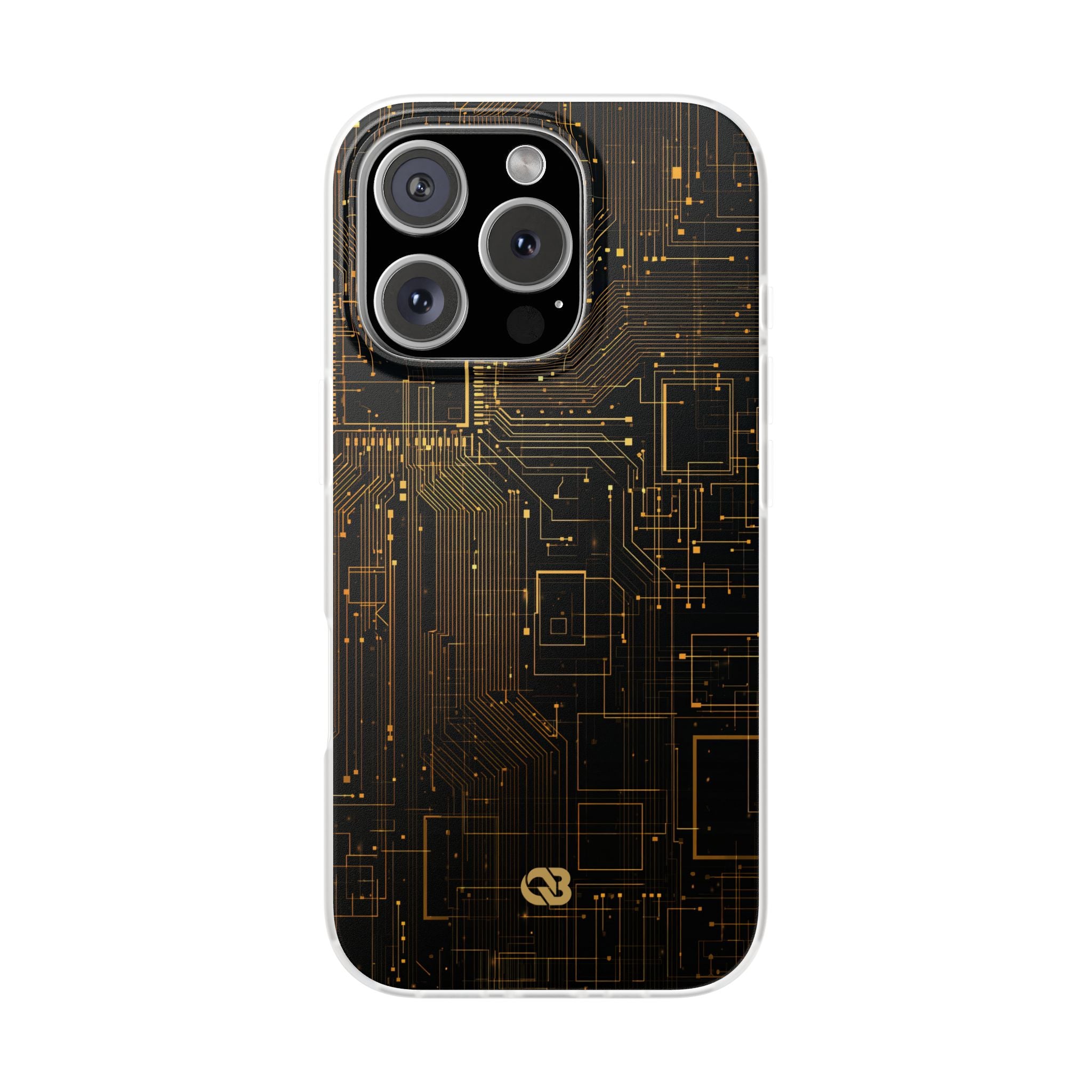 Gold Lite Phone Case for iPhone - Amber Core Mainframe