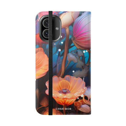 Glowing Petals - iPhone 16 Plus Case - Wallet