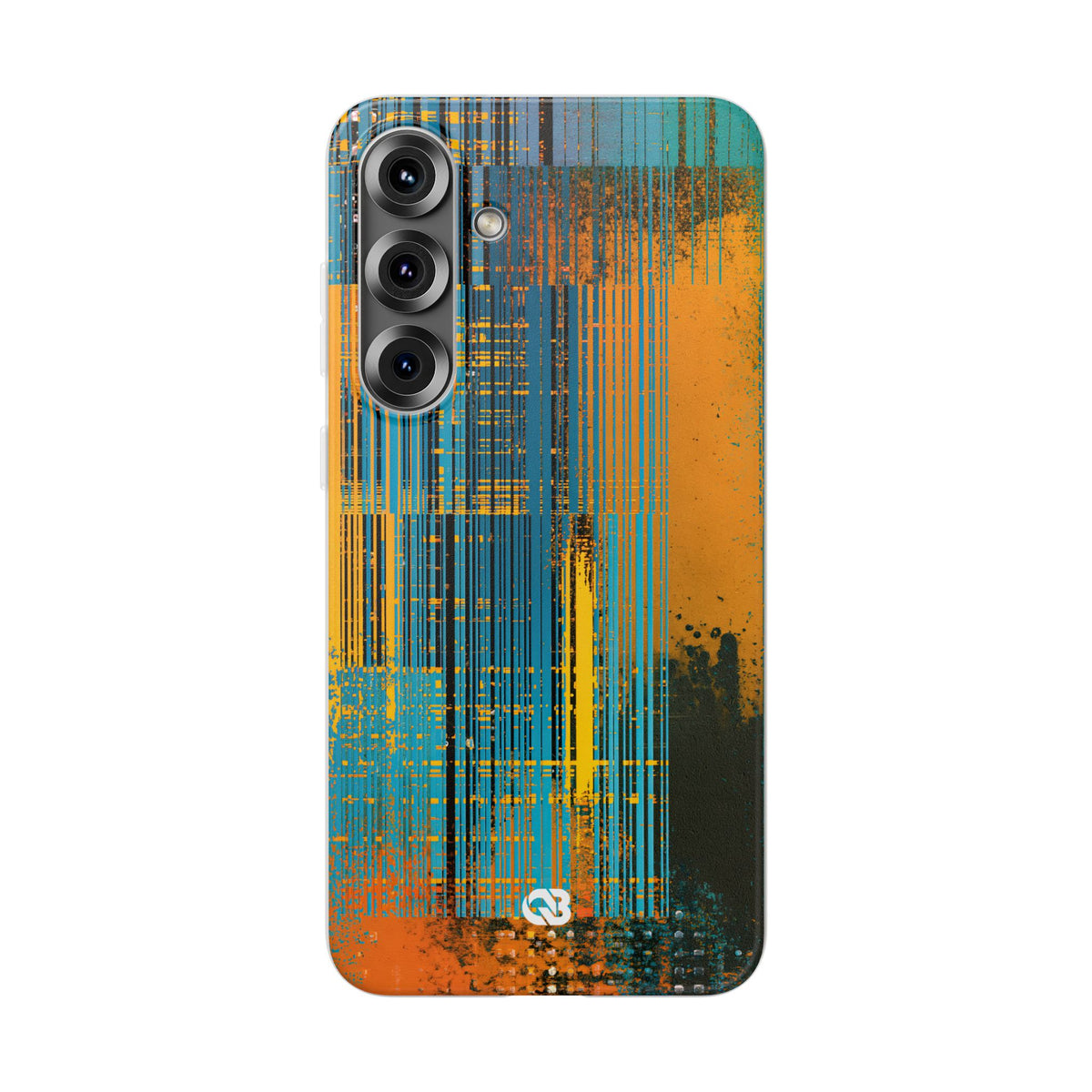 Cyber Glitch Stream · Lite Phone Case for Samsung · Teal