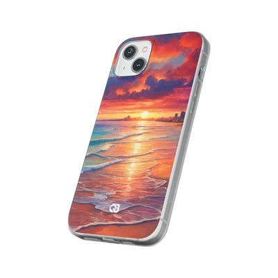 Crimson Shore Horizon · Soft Handyhülle für iPhone