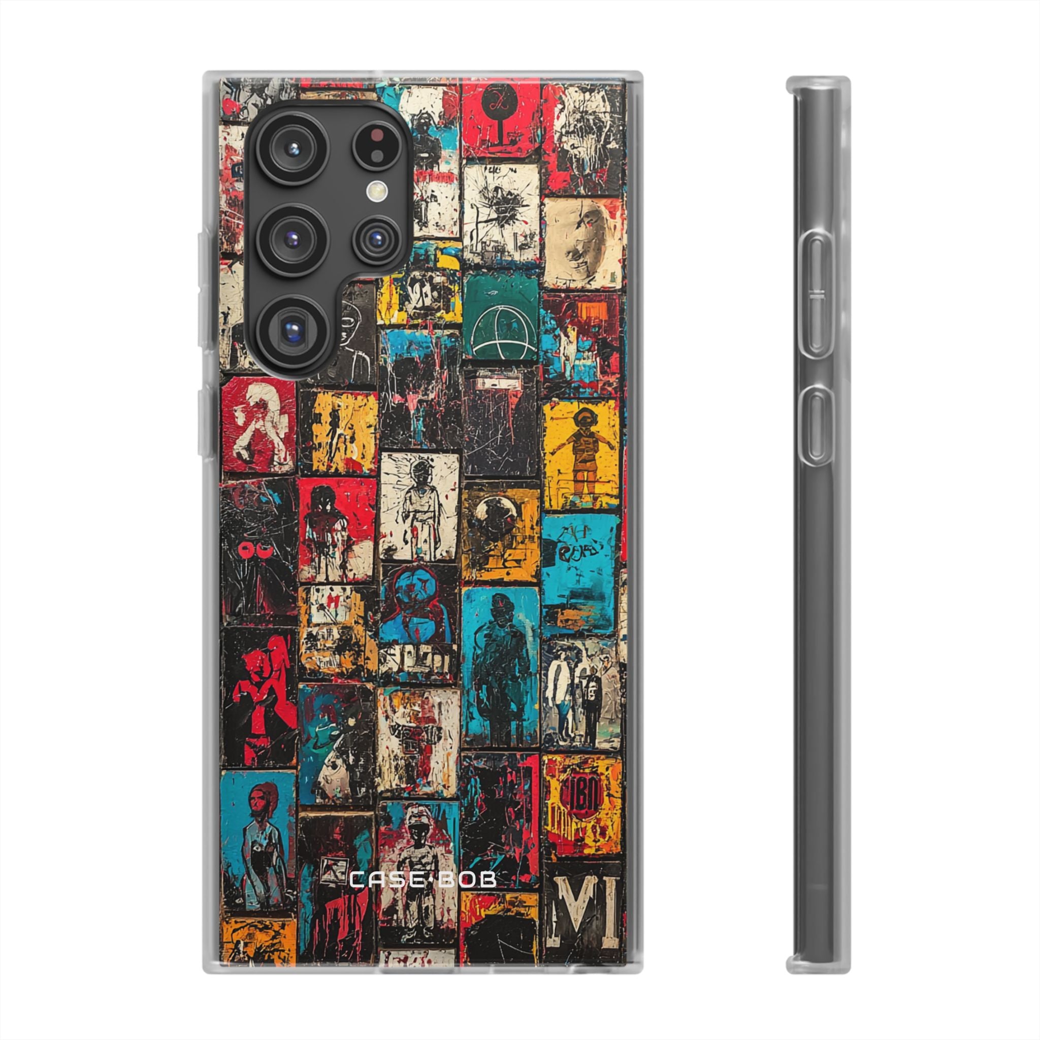 Figured Grid Samsung S22 Ultra Case - Soft