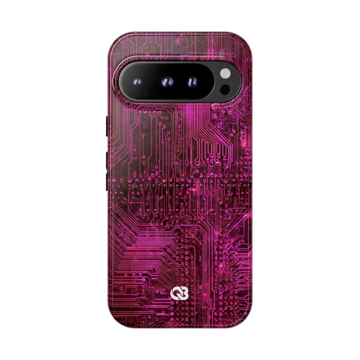 Magenta Circuit Trace · Tough Phone Case for Pixel ·  Pink