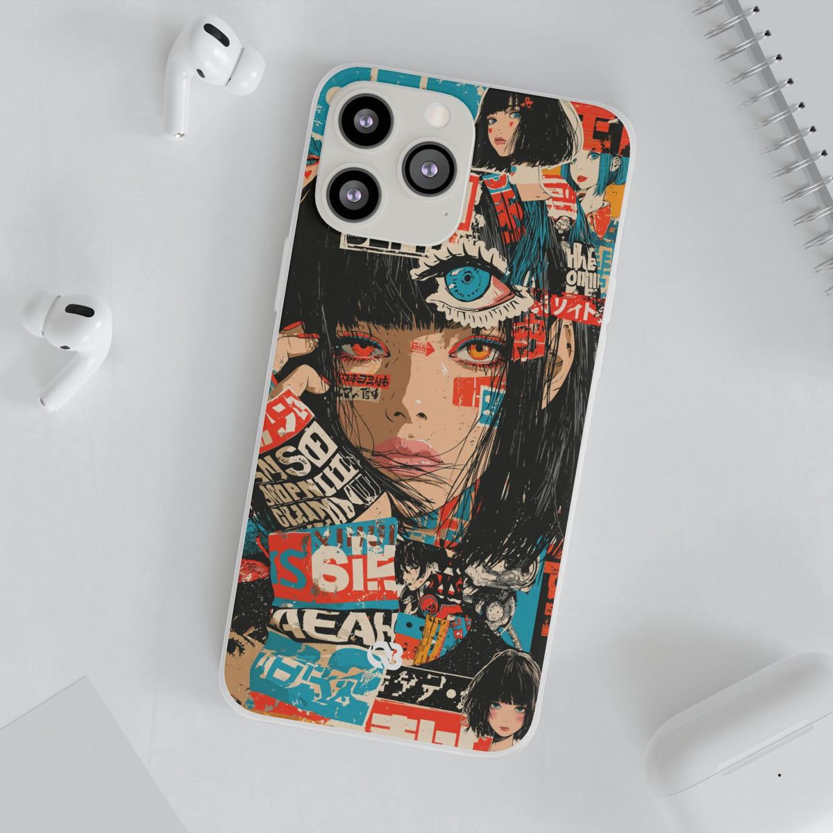 Shibuya Street Collage · Lite Phone Case for iPhone ·  Red