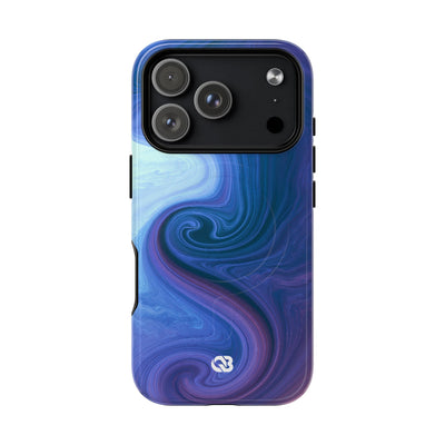 Azure Fluid Swirl · Tough 2.0 Magnetic Phone Case for iPhone · Blue