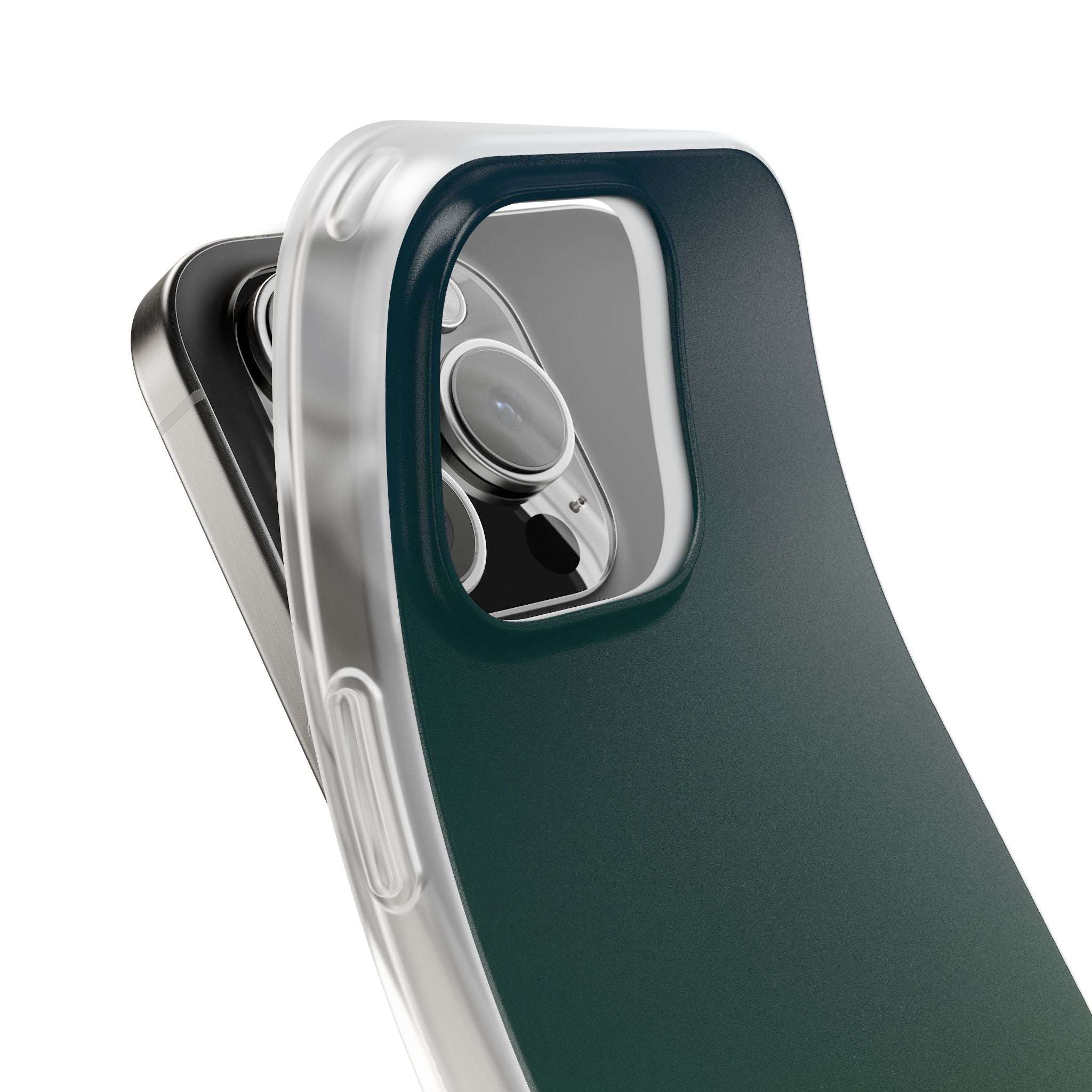 Green Lite Phone Case for iPhone - Midnight Pine Horizon
