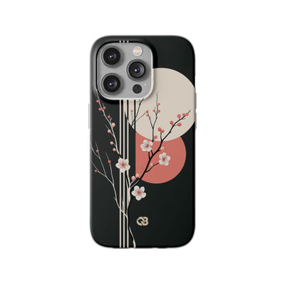 Black Lite Phone Case for iPhone - Kyoto Midnight Blossom