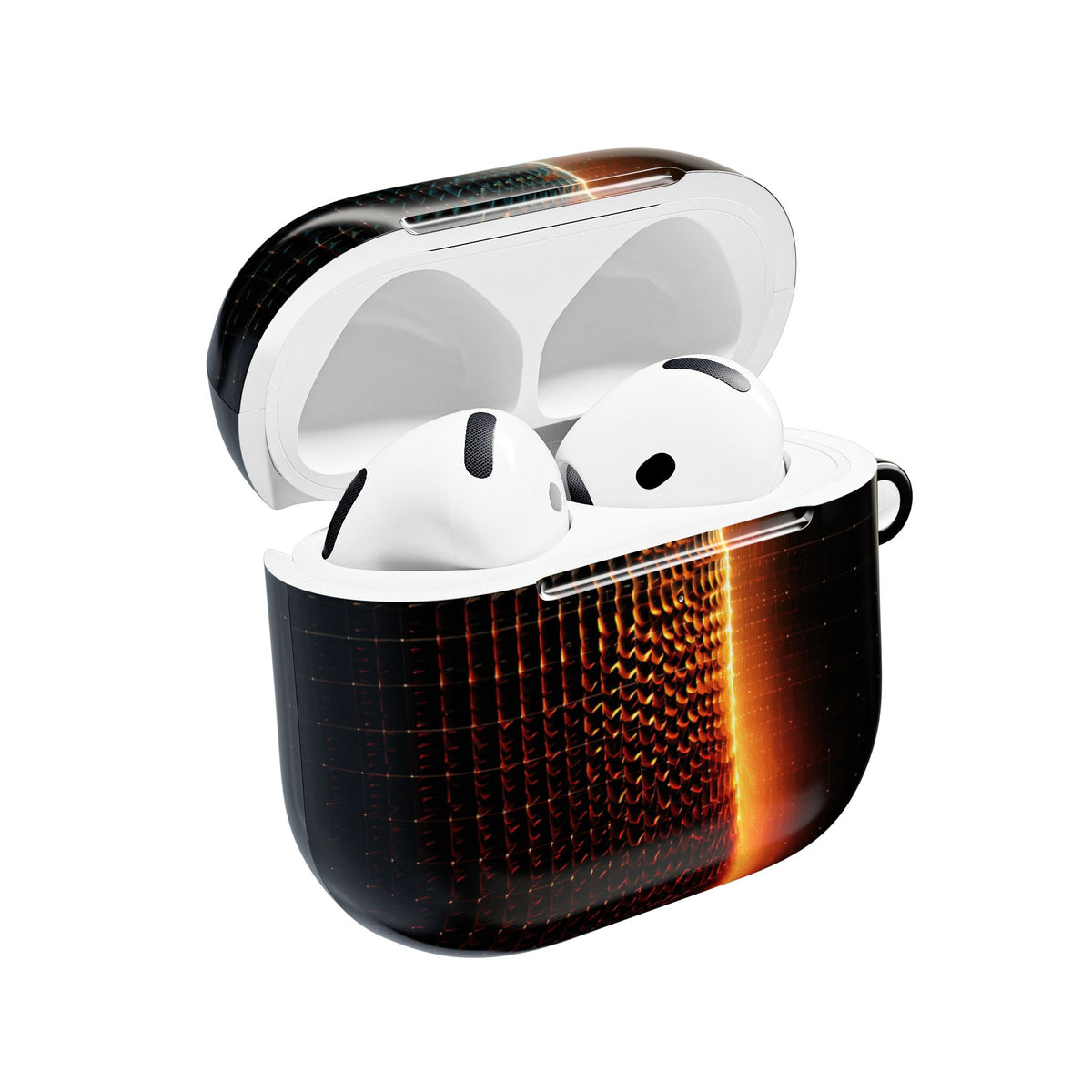 Luminous Refraction Grid · Hard Case for AirPods & AirPods Pro · Black